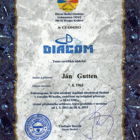 Certifikat DIACOM